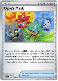 [Collector Troves] Pokemon Scarlet & Violet Twilight Masquerade Trainer Ogre's Mask Card