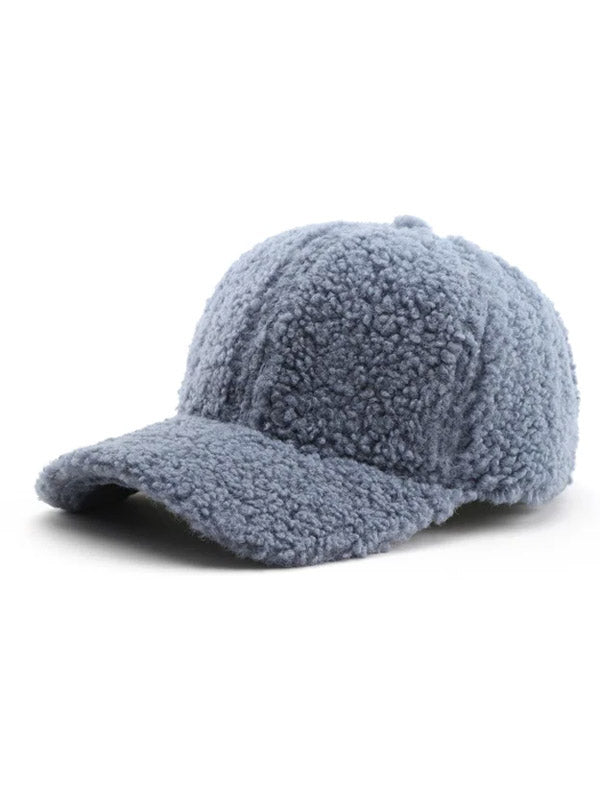 Old Blue Artificial Wool Cap