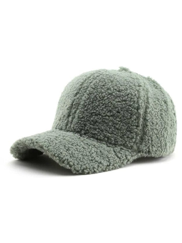 Old Green Artificial Wool Cap 2