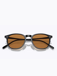 Oliver Peoples Finley 1993 Sun Black with Cognac Lens 6