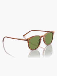 Oliver Peoples Finley 1993 Sun Sugi Tortoise with Green Crystal Lens 3