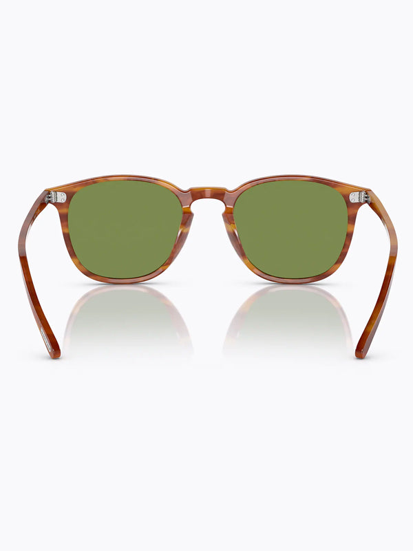 Oliver Peoples Finley 1993 Sun Sugi Tortoise with Green Crystal Lens 5