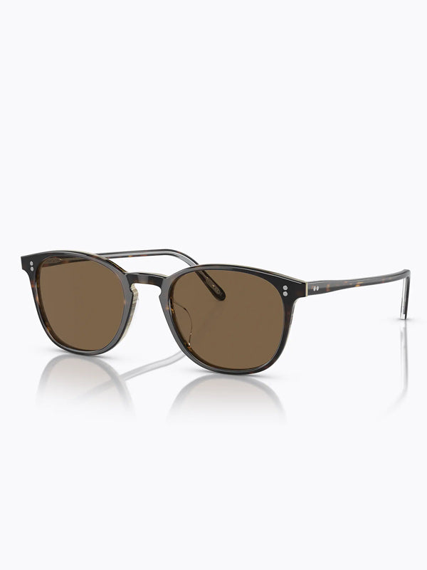 Oliver Peoples Finley Vintage Sun-F 362-Horn with Brown Lens