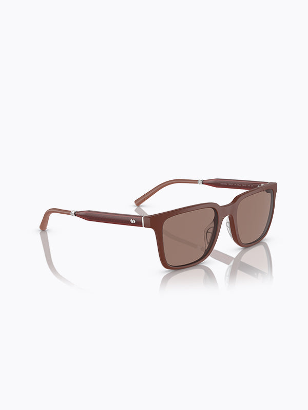 Oliver Peoples Mr Federer Sunglasses in Semi-Matte Brick-Sierra Color 3