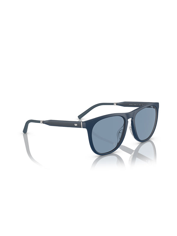 Oliver Peoples Roger Federer R-1 Sunglasses in Semi-Matte Blue Ash-Marine Color  2