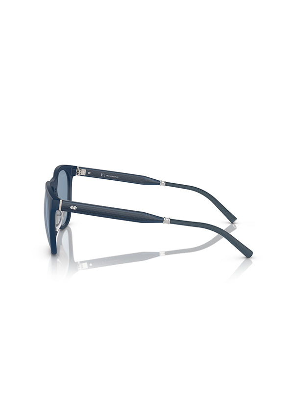 Oliver Peoples Roger Federer R-1 Sunglasses in Semi-Matte Blue Ash-Marine Color  5