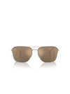Oliver Peoples Roger Federer R-2 Sunglasses in Umber/Gold Desert Flash Mirror Color 2