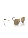 Oliver Peoples Roger Federer R-2 Sunglasses in Umber/Gold Desert Flash Mirror Color 3