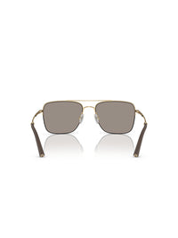 Oliver Peoples Roger Federer R-2 Sunglasses in Umber/Gold Desert Flash Mirror Color 5