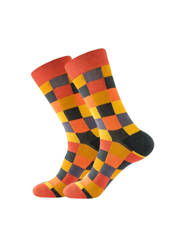 Orange Hue Square Socks