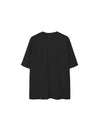 Oversized Drop Shoulder Short Sleeve T-Shirt in Black Color