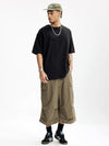 Oversized Drop Shoulder Short Sleeve T-Shirt in Black Color 3