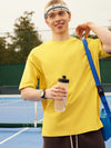 Oversized Drop Shoulder Short Sleeve T-Shirt in Yellow Color 5
