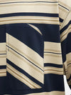 Oversized Striped Pocket T-shirt in Royal Blue Color 7