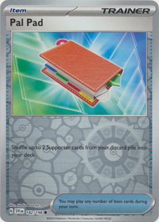 Pokemon Scarlet & Violet Pal Pad Card reverse
