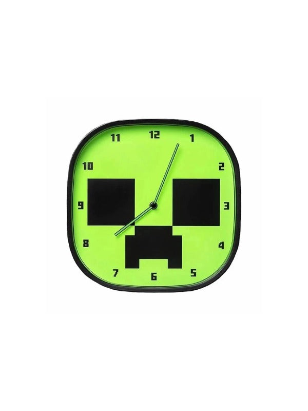 Paladone Minecraft Creeper Glow In The Dark Wall Clock
