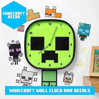 Paladone Minecraft Creeper Glow In The Dark Wall Clock 5