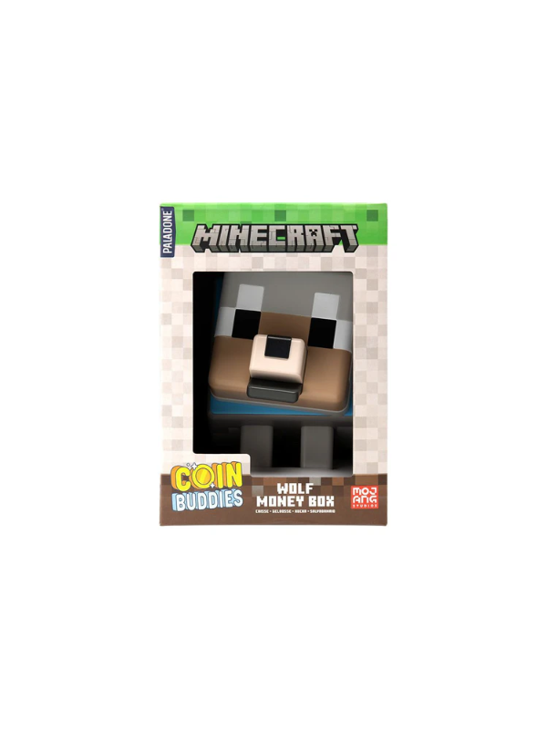 Paladone Minecraft Wolf Shaped Money Box