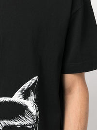 Palm Angels Broken Shark Classic Tee in Black Off White Color 5