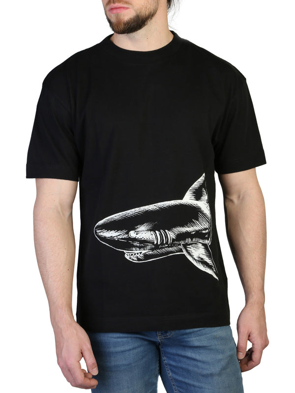 Palm Angels Broken Shark Classic Tee in Black Off White Color 6