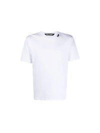 Palm Angels Logo Tag Round-Neck White Lounge T-shirt