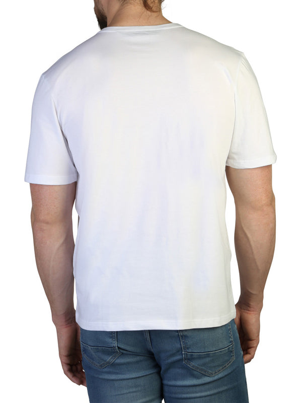 Palm Angels Logo Tag Round-Neck White Lounge T-shirt 4