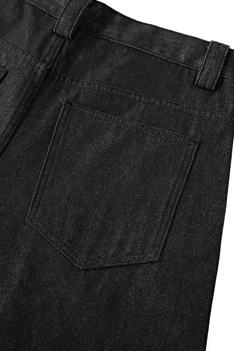 Parisian Twill Curved Wide Leg Jeans 10
