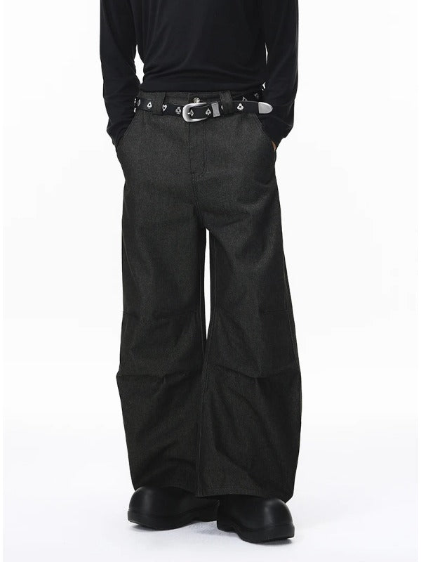 Parisian Twill Curved Wide Leg Jeans 2