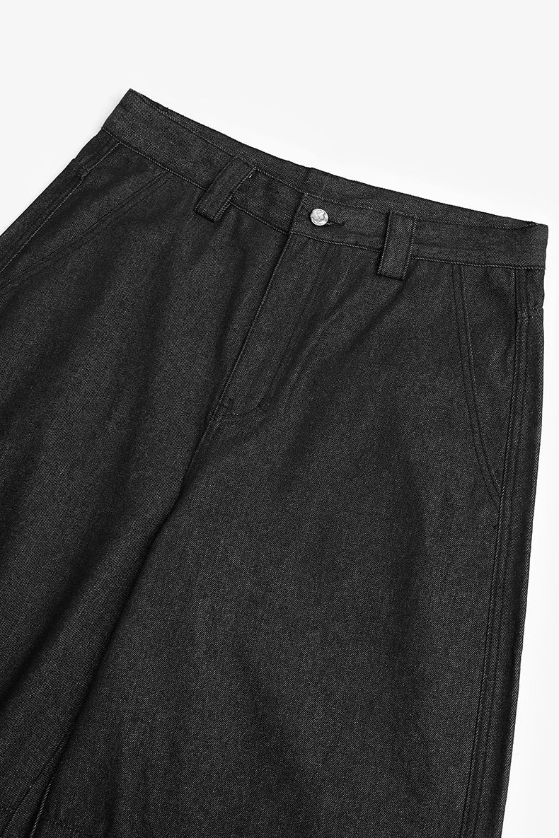 Parisian Twill Curved Wide Leg Jeans 9