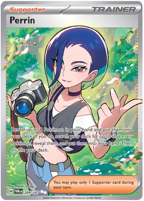 [Collector Troves] Pokemon Scarlet & Violet Twilight Masquerade Trainer Perrin Card