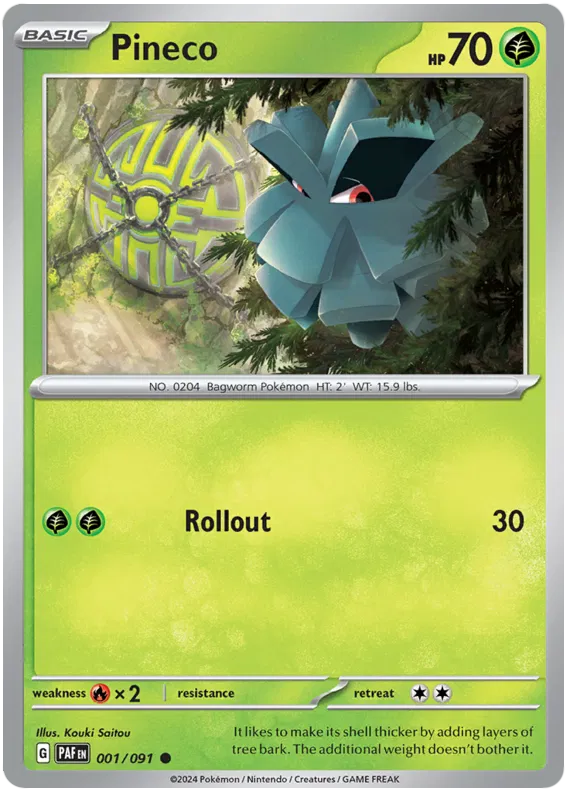 [Collector Troves] Pokemon Scarlet & Violet Paldean Fates Pineco Card