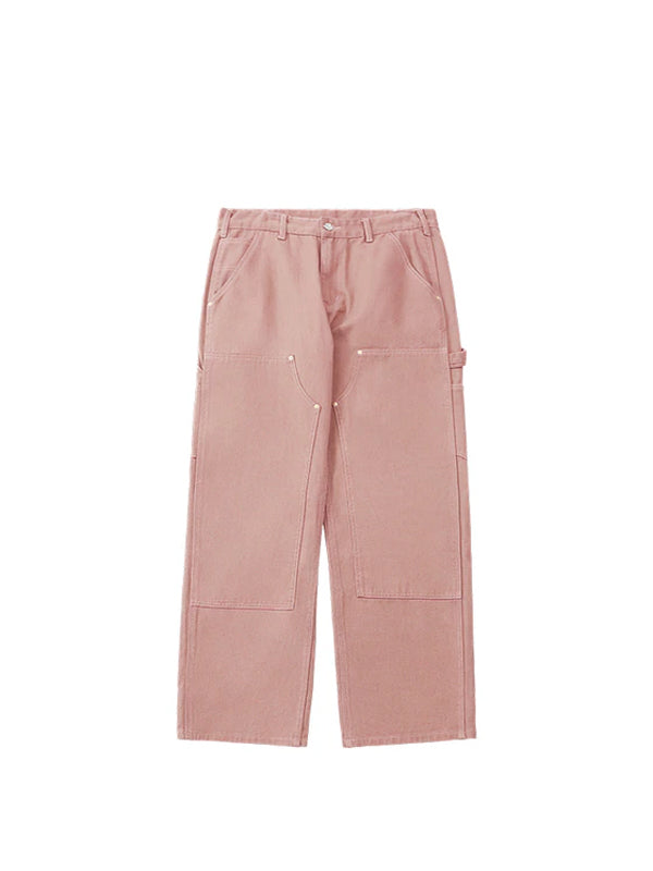 Pink Straight Leg Cargo Pants
