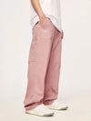 Pink Straight Leg Cargo Pants 3