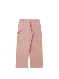 Pink Straight Leg Cargo Pants 7
