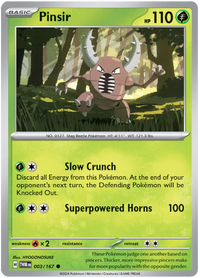 [Collector Troves] Pokemon Scarlet & Violet Twilight Masquerade Pinsir Card