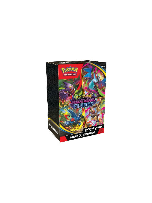 Pokémon TCG: Mega Evolution 02 Phantasmal Flames Booster Bundle (6 Packs)