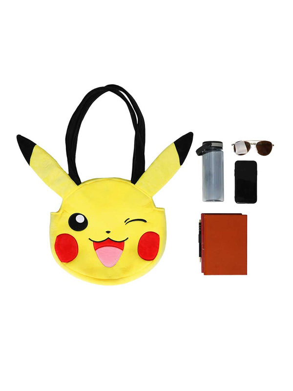 Pokemon Pikachu Plush Tote Bag 7