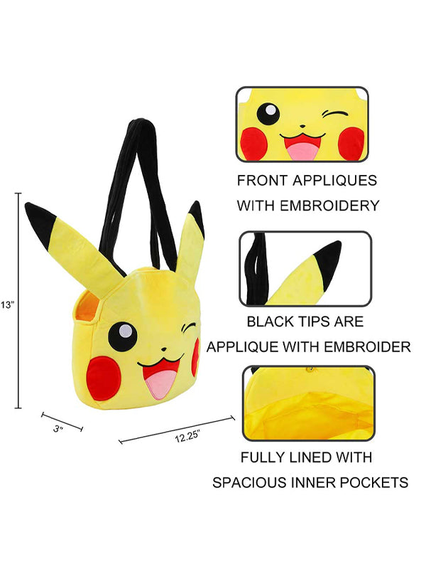 Pokemon Pikachu Plush Tote Bag 9