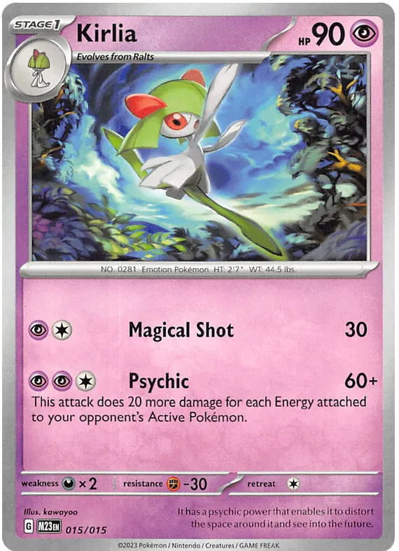 Pokemon Scarlet & Violet McDonald's Match Battle 2023 Kirlia Card