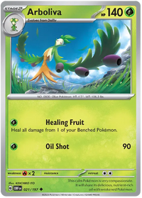 Pokemon Scarlet & Violet Obsidian Flames Arboliva Card