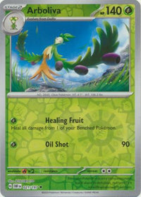 Pokemon Scarlet & Violet Obsidian Flames Arboliva Card reverse