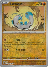 Pokemon Scarlet & Violet Obsidian Flames Barboach Card reverse