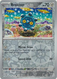 Pokemon Scarlet & Violet Obsidian Flames Bronzor Card reverse