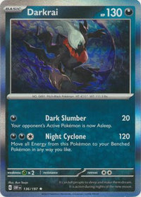 Pokemon Scarlet & Violet Obsidian Flames Darkrai Card holo