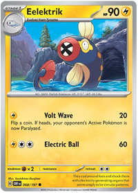 [Collector Troves] Pokemon Scarlet & Violet Obsidian Flames Eelektrik Card