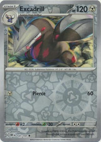 Pokemon Scarlet & Violet Obsidian Flames Excadrill Card reverse