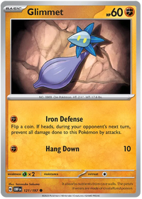 Pokemon Scarlet & Violet Obsidian Flames Glimmet (#121) Card