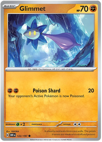 Pokemon Scarlet & Violet Obsidian Flames Glimmet (#122) Card