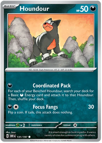 Pokemon Scarlet & Violet Obsidian Flames Houndour (#131) Card