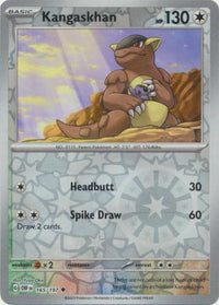 Pokemon Scarlet & Violet Obsidian Flames Kangaskhan Card reverse